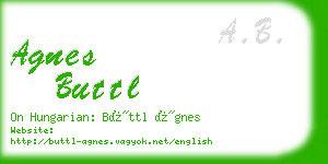 agnes buttl business card